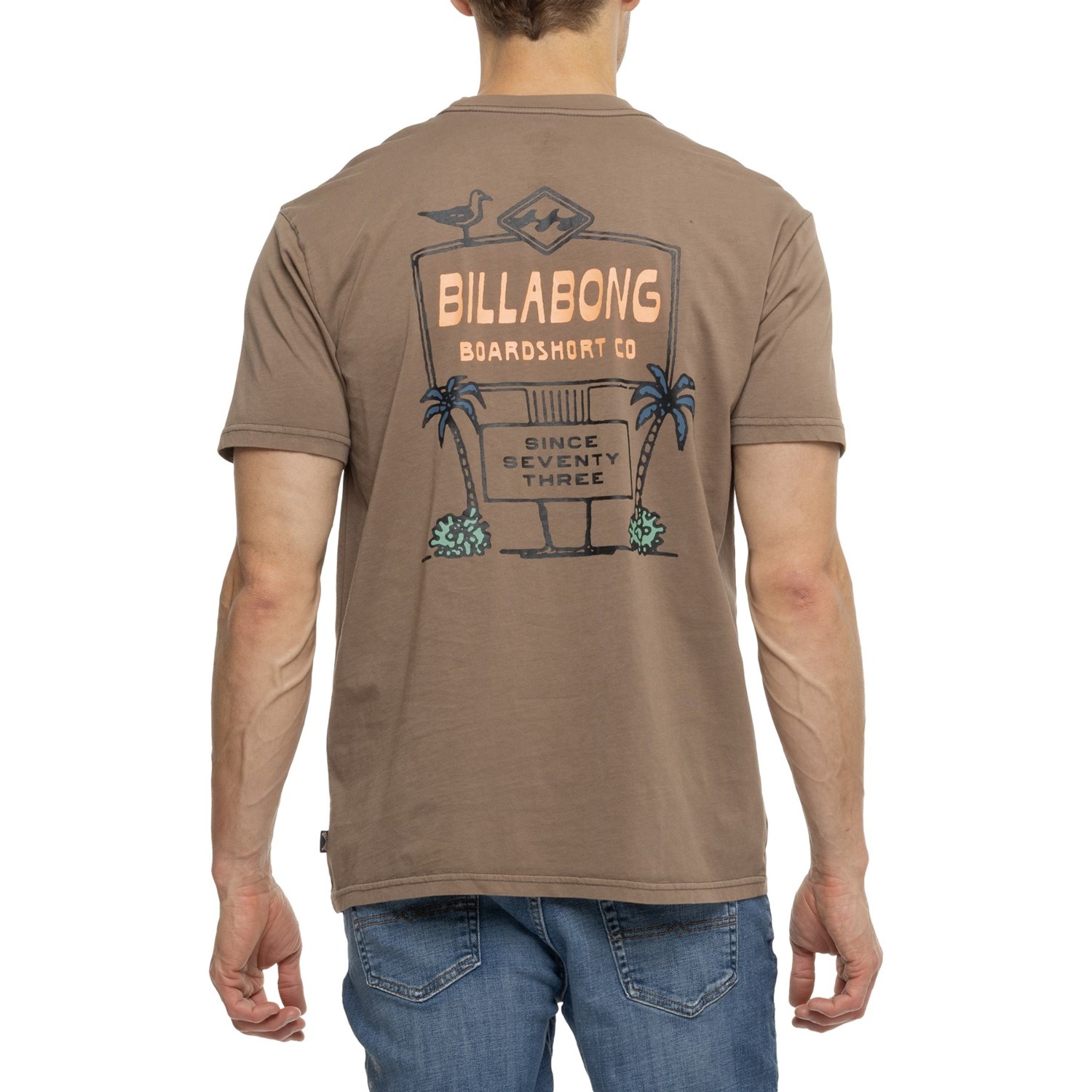 (取寄) ビラボン ノー ヴェイカンシー クルー T-シャツ - ショート スリーブ Billabong No Vacancy Crew T-Shirt - Short Sleeve Brown