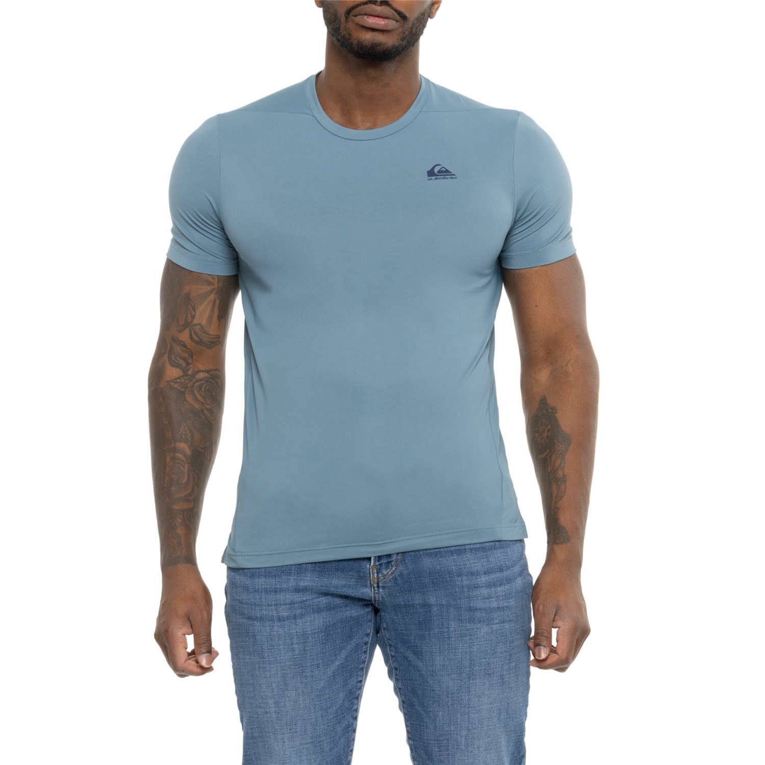 (取寄) クイックシルバー センセーショナル T-シャツ - ショート スリーブ Quiksilver Sensational T-Shirt - Short Sleeve Stone Blue