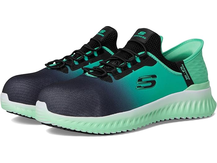 (取寄) スケッチャーズ ワーク レディース ティリドゥ - コンプ トゥ SKECHERS Work women Tilido - Ombray Comp Toe Black/Teal
