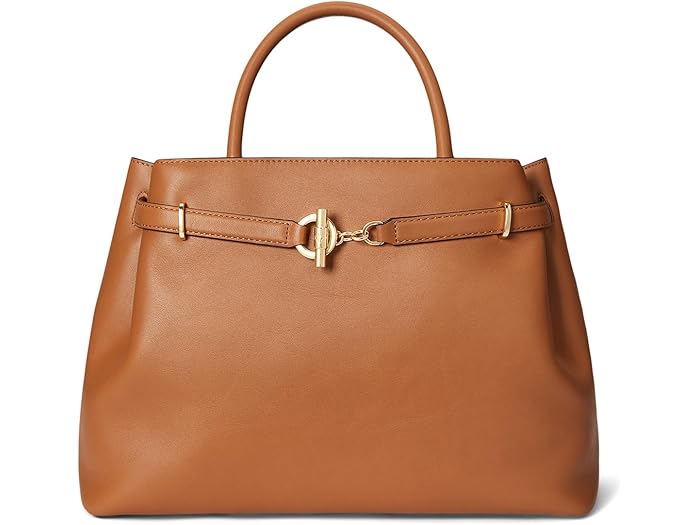 (取寄) ローレン ラルフローレン レディース レザー ラージ ブレイク サッチェル Lauren Ralph Lauren women Leather Large Blaike Satch