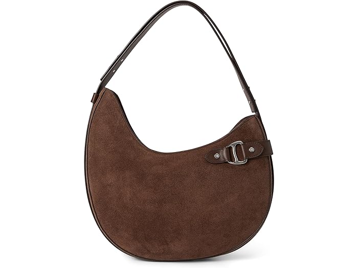 (取寄) ローレン ラルフローレン レディース スエード ラージ ターシャ ショルダー バッグ Lauren Ralph Lauren women Suede Large Tasha