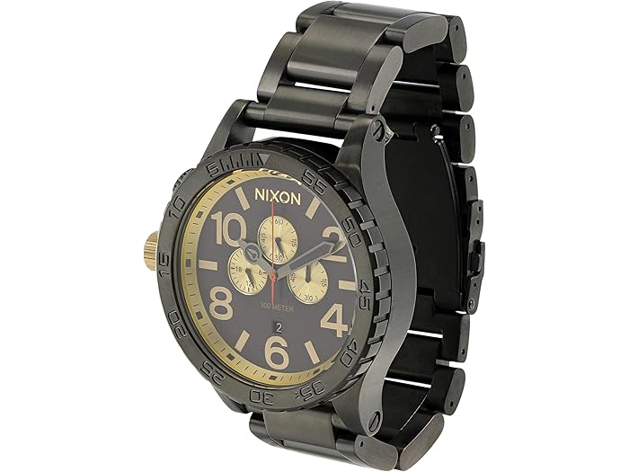 (取寄) ニクソン メンズ 51-30 クロノ Nixon men 51-30 Chrono Gunmetal/Blackberry/Gold