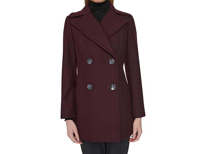 (取寄) コールハーン レディース ファイン ウール ツイル Cole Haan women Fine Wool Twill D/B Peacot Wine
