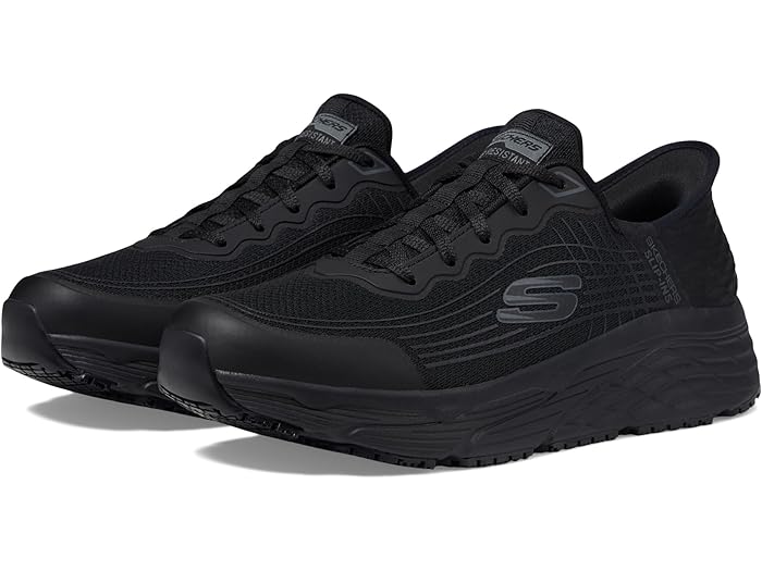 (取寄) スケッチャーズ ワーク メンズ マックス クッショニニグ エリート SR - SKECHERS Work men Max Cushioning Elite SR - Remma Blac