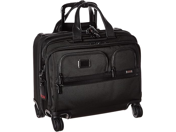 (取寄) トゥミ アルファ 3 デラックス 4 ホイールド ラップトップ ケース ブリーフ Tumi Alpha 3 Deluxe 4 Wheeled Laptop Case Brief Bl