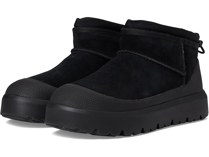 (取寄) アグ メンズ クラシック ウルトラ ミニ ウェザー ハイブリット UGG men Classic Ultra Mini Weather Hybrid Black/Black